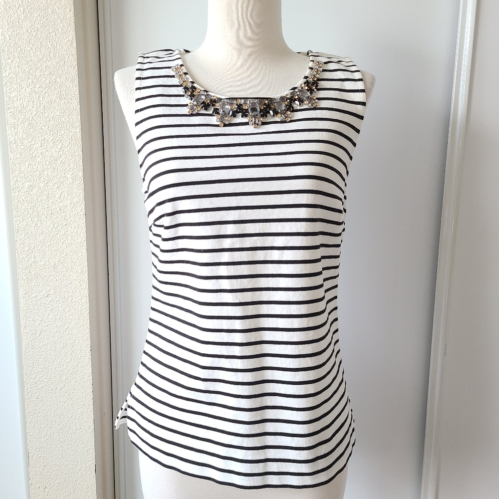 J. Crew Rhinestone Top Size XS - Picture 2 of 8